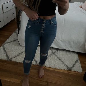 PacSun, high-rise skinny jegging
